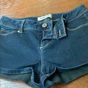 Dark blue jean shorts